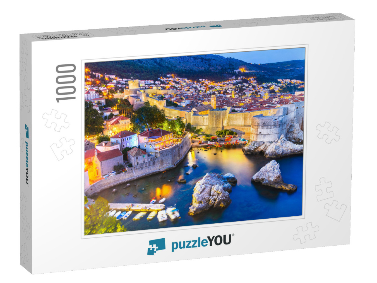 Dubrovnik, Croatia. Spectacular Twilight Picturesque View... Jigsaw Puzzle with 1000 pieces