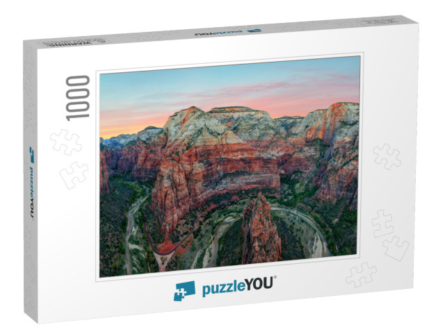 Angels Landing Zion National Park... Jigsaw Puzzle with 1000 pieces