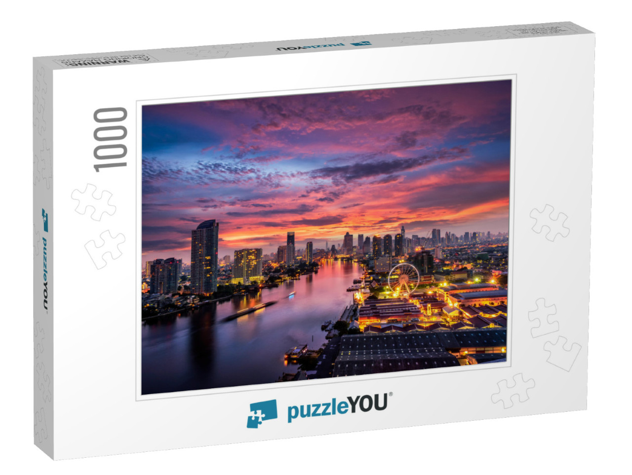 Bangkok Cityscape. Bangkok Sunrise in the Business Distri... Jigsaw Puzzle with 1000 pieces