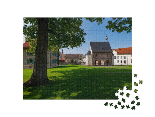 Lorsch Abbey with Kings Hall & Monastery Mound Near Worms... Jigsaw Puzzle with 1000 pieces