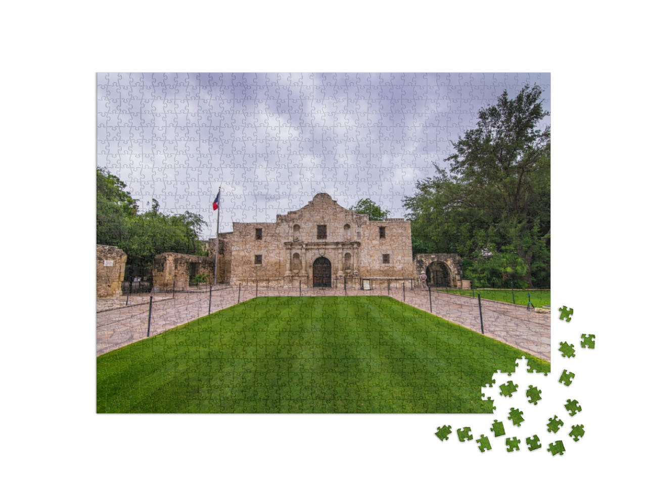 The Alamo in Downtown San Antonio, Texas, Usa... Jigsaw Puzzle with 1000 pieces