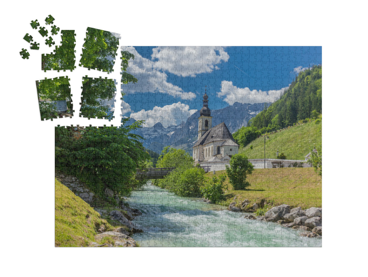 Beautiful Exploration Tour Along the Berchtesgaden Alpine... | SMART SORTED® | Jigsaw Puzzle with 1000 pieces