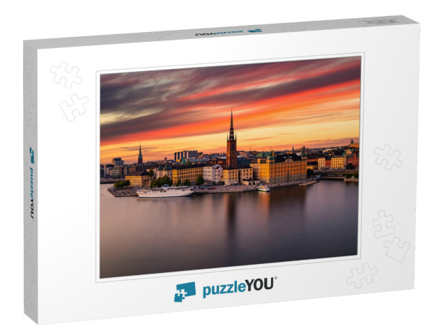 Scenic Panoramic View of Gamla Stan, in the Old Town in S... Jigsaw Puzzle