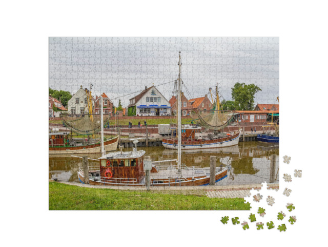 Idyllic Port Scenery in Greetsiel, a Idyllic Village Loca... Jigsaw Puzzle with 1000 pieces