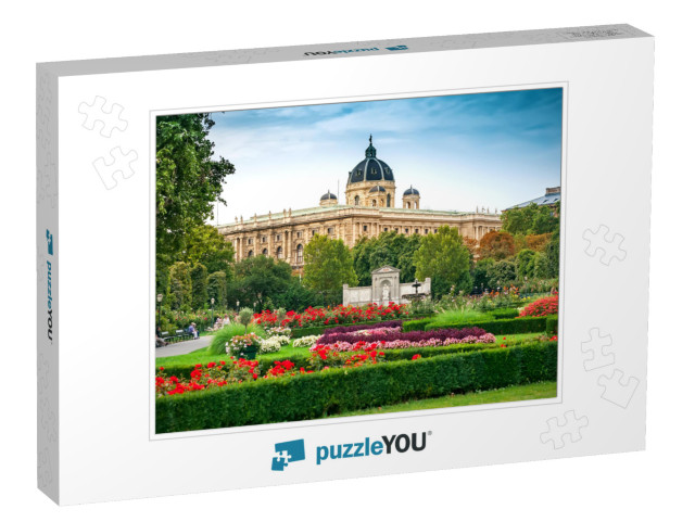 The Volksgarten Peoples Garden in Vienna, Austria... Jigsaw Puzzle