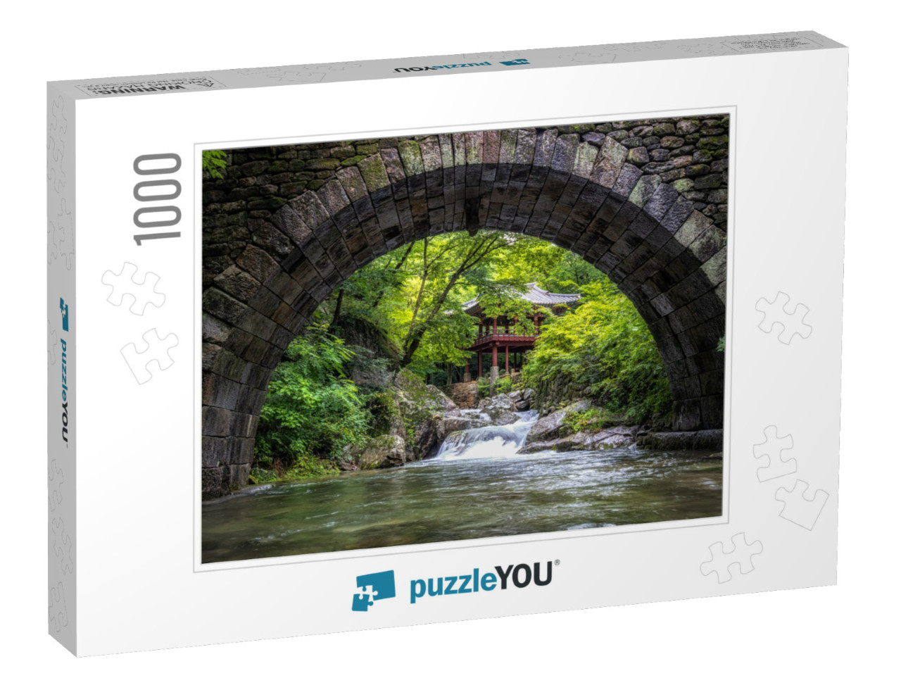 Seungseongyo Bridge & the Famous Korean Pavilion Over the... Jigsaw Puzzle with 1000 pieces