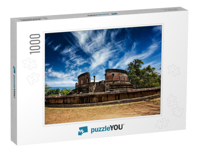 Ancient Vatadage Buddhist Stupa in Pollonnaruwa, Sri Lank... Jigsaw Puzzle with 1000 pieces