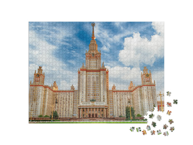 Lomonosov State University, Iconic Building & Sightseeing... Jigsaw Puzzle with 1000 pieces