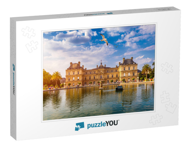 The Luxembourg Palace in the Jardin Du Luxembourg or Luxe... Jigsaw Puzzle