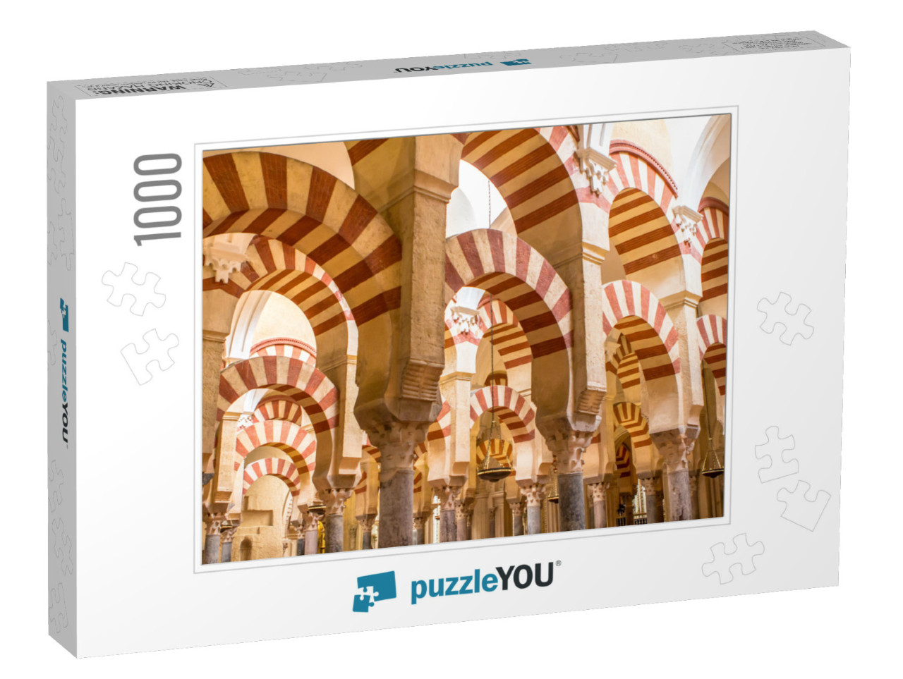 Inside of the La Mezquita Cathedral Mosque in Cordoba, An... Jigsaw Puzzle with 1000 pieces