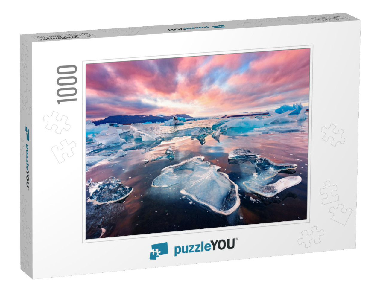 Incredible Landscape with Icebergs in Jokulsarlon Glacial... Jigsaw Puzzle with 1000 pieces