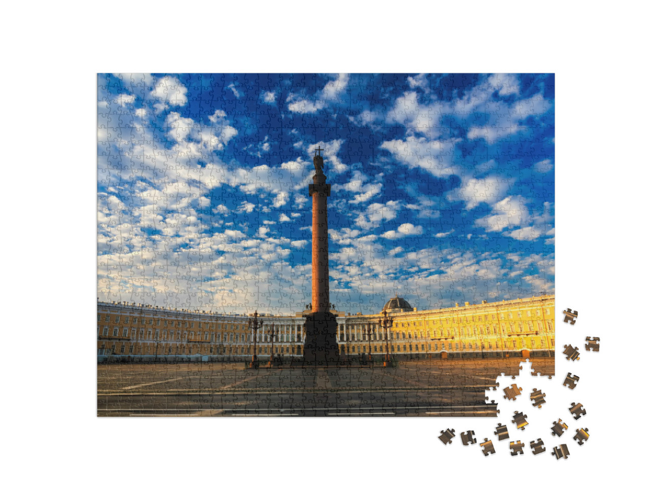 Morning At Palace Square, Saint-Petersburg, Russia... Jigsaw Puzzle with 1000 pieces