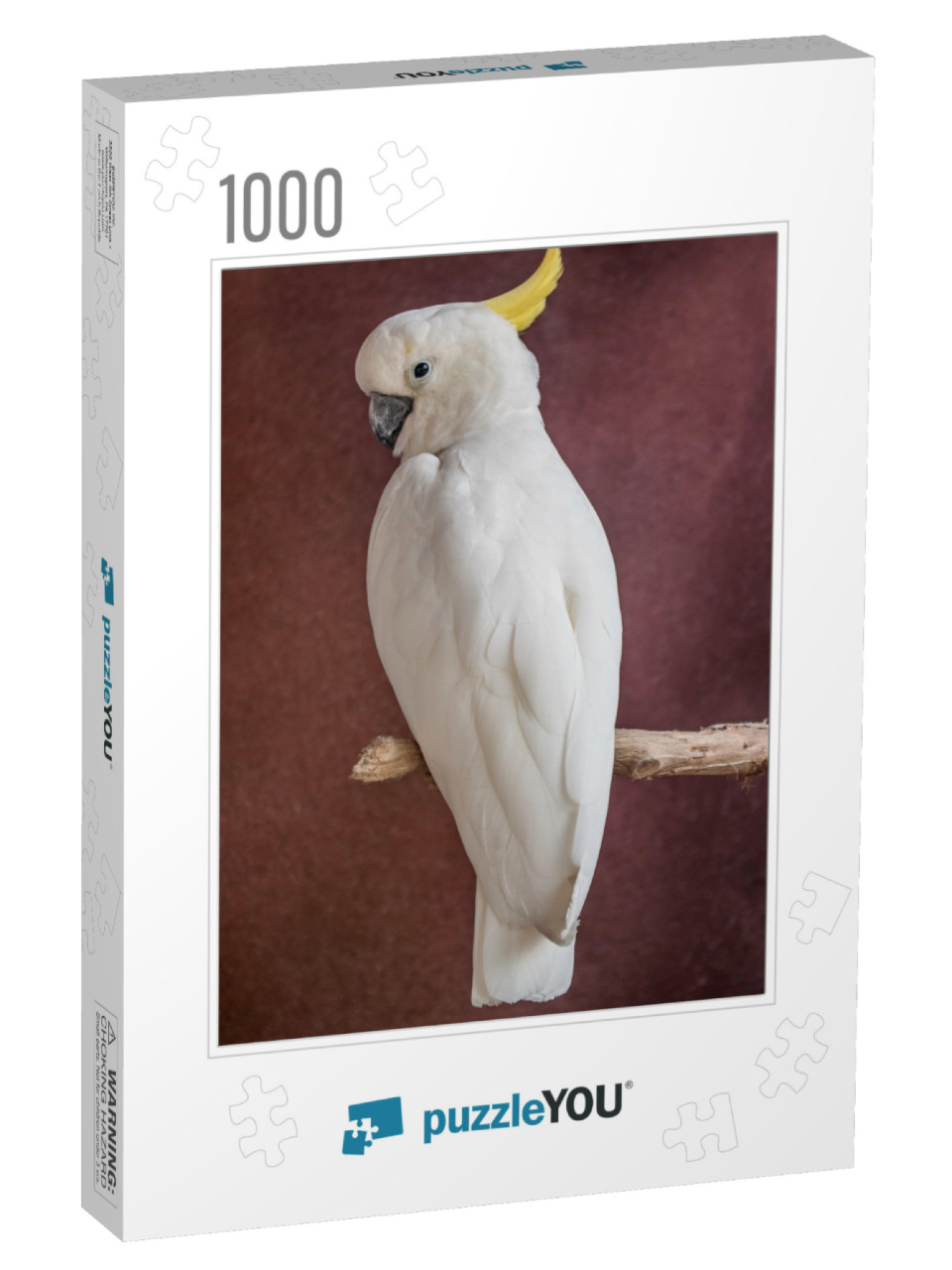 White Parrot on a Branch... Jigsaw Puzzle with 1000 pieces