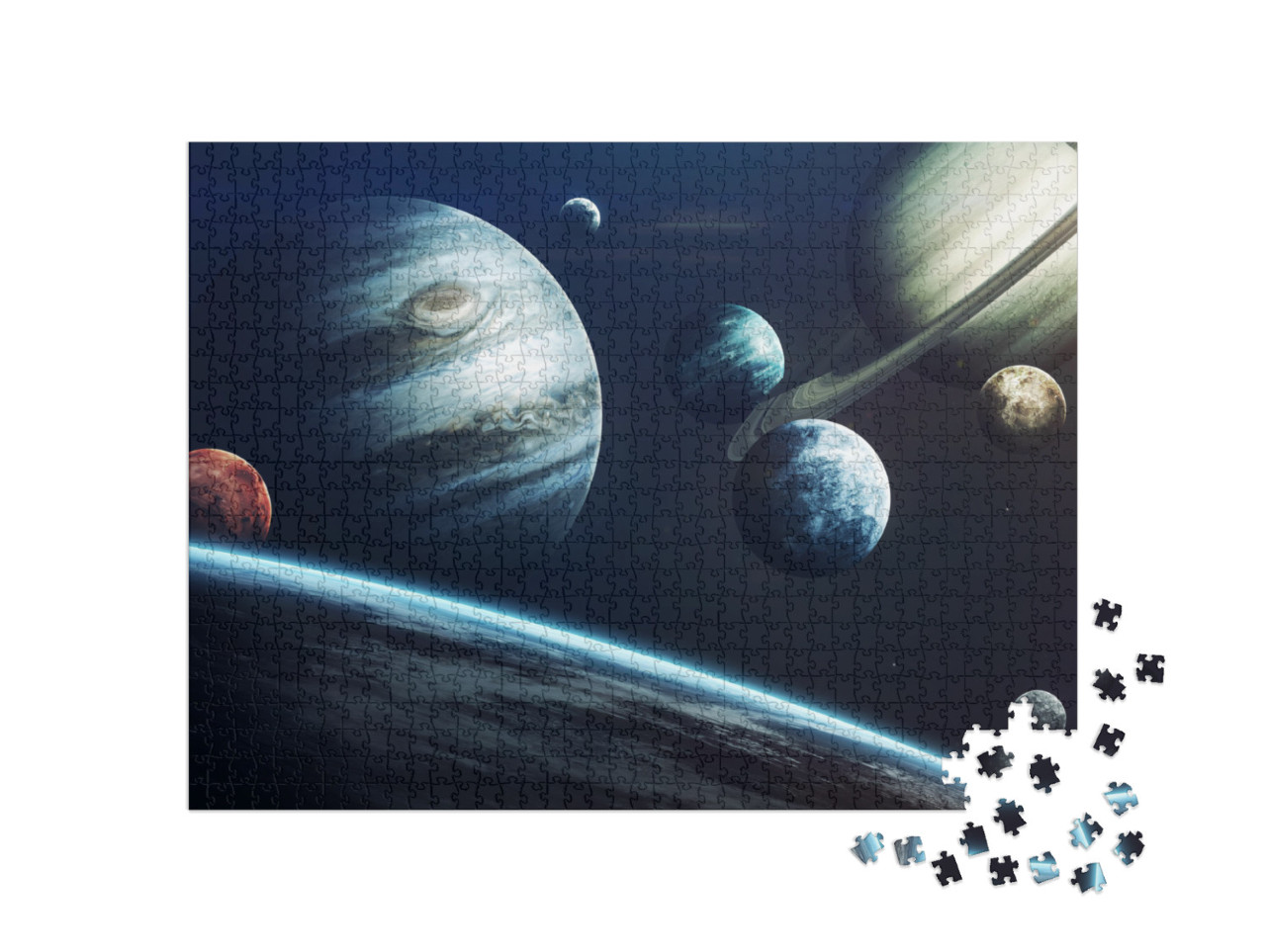 Planets of Solar System. Elements of This Image Furnished... Jigsaw Puzzle with 1000 pieces