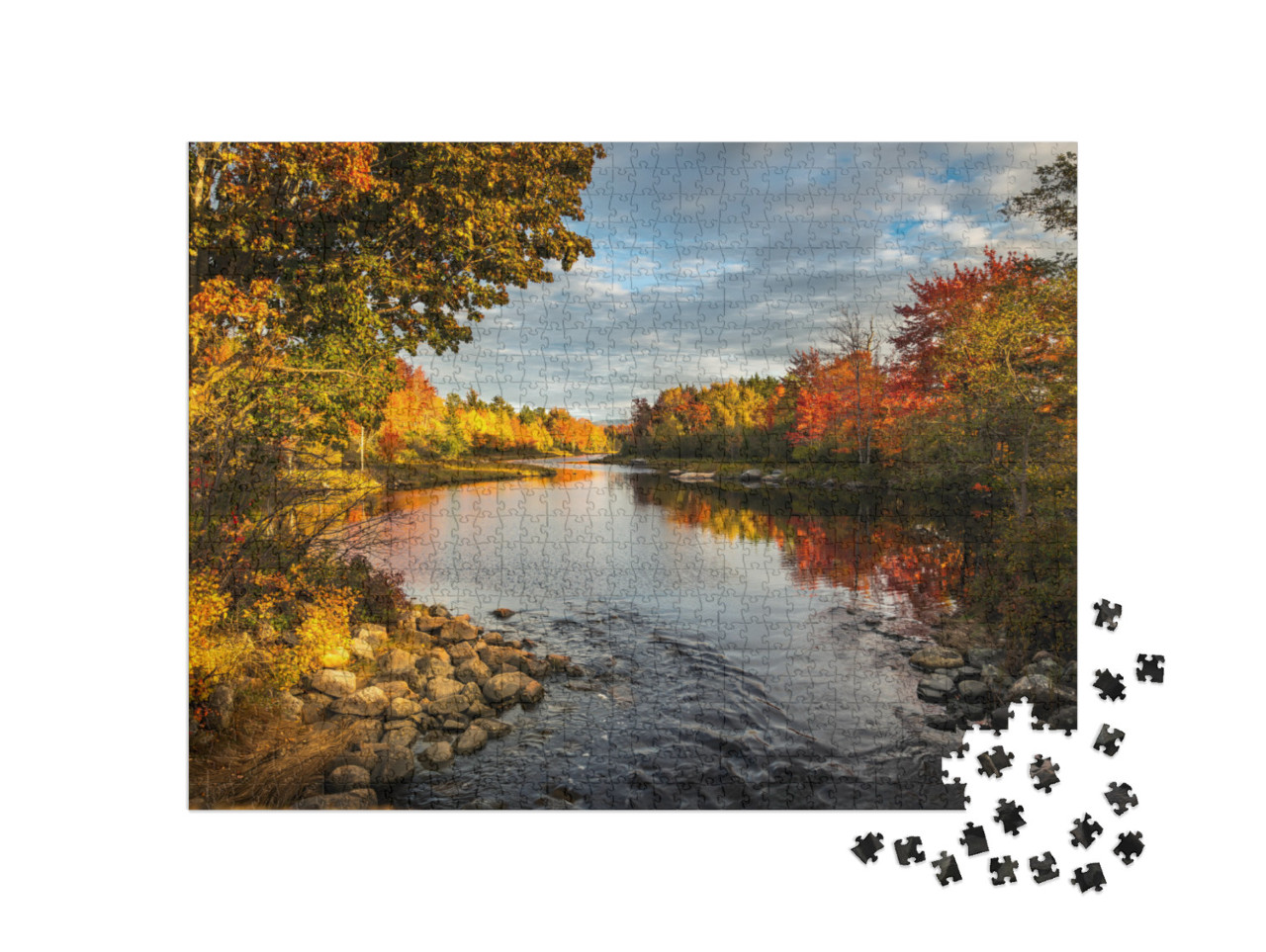 Sunset in Acadia National Park, Maine Usa... Jigsaw Puzzle with 1000 pieces