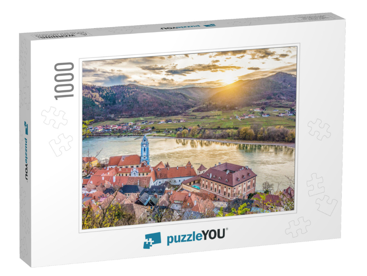 Panoramic Aerial View of Beautiful Wachau Valley with the... Jigsaw Puzzle with 1000 pieces