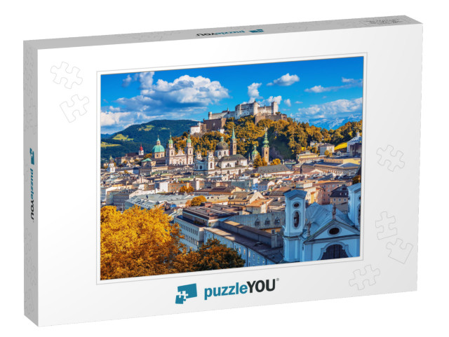 Beautiful View on Salzburg Skyline with Festung Hohensalz... Jigsaw Puzzle