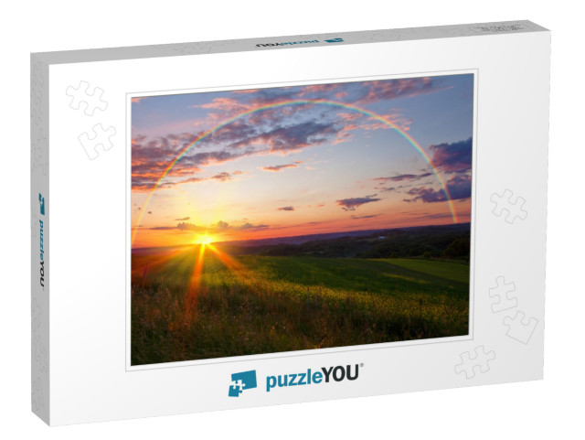 Sunset with Rainbow... Jigsaw Puzzle