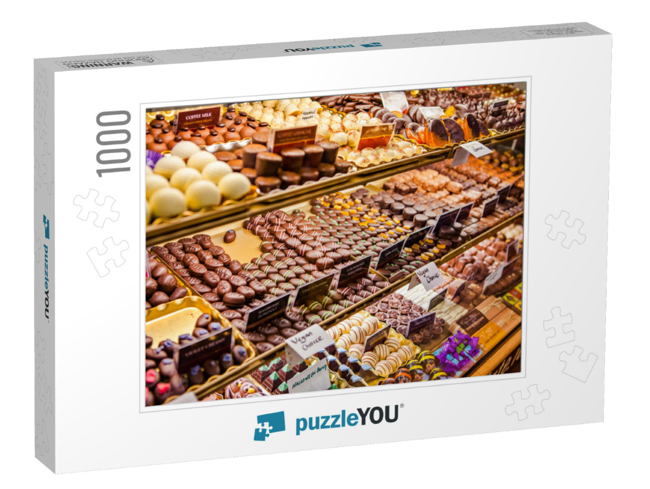 Variety of Chocolate Pralines At the English Market, Irel... Jigsaw Puzzle with 1000 pieces