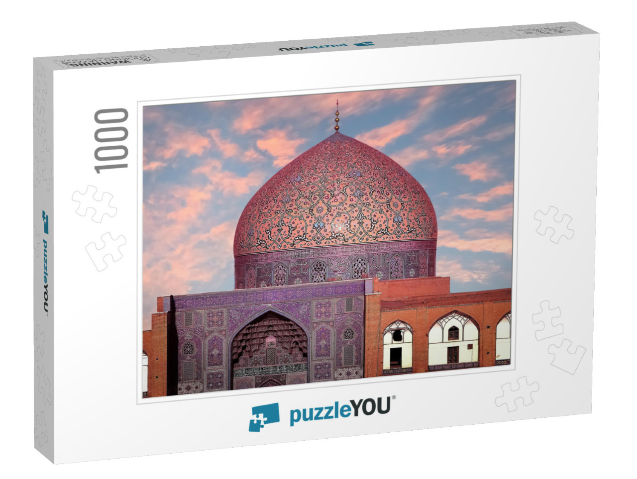 Iran. Persia. Isfahan. Dome of Sheikh Lotfollah Mosque At... Jigsaw Puzzle with 1000 pieces