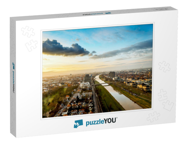 Mannheim Ludwigshafen Skyline, Germany... Jigsaw Puzzle