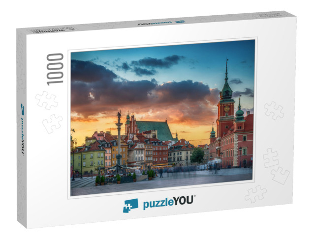 Royal Castle, Ancient Townhouses & Sigismunds Column in O... Jigsaw Puzzle with 1000 pieces