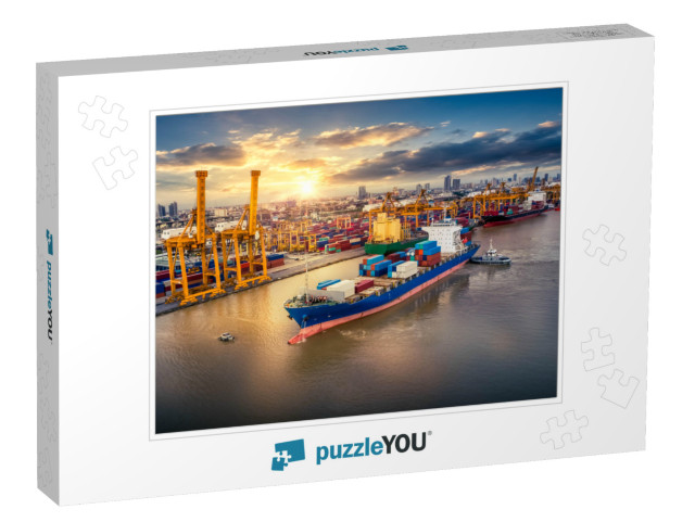 Logistics & Transportation of Container Cargo Ship & Carg... Jigsaw Puzzle