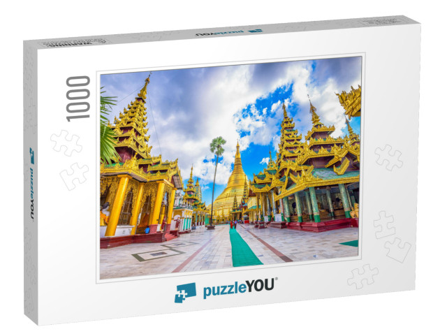 Shwedagon Pagoda in Yangon, Myanmar... Jigsaw Puzzle with 1000 pieces