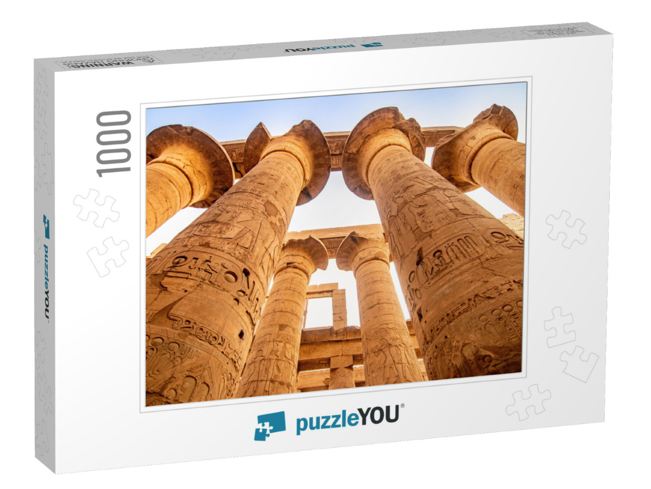 Exploring Egypt - Karnak Temple - Massive Columns Inside... Jigsaw Puzzle with 1000 pieces