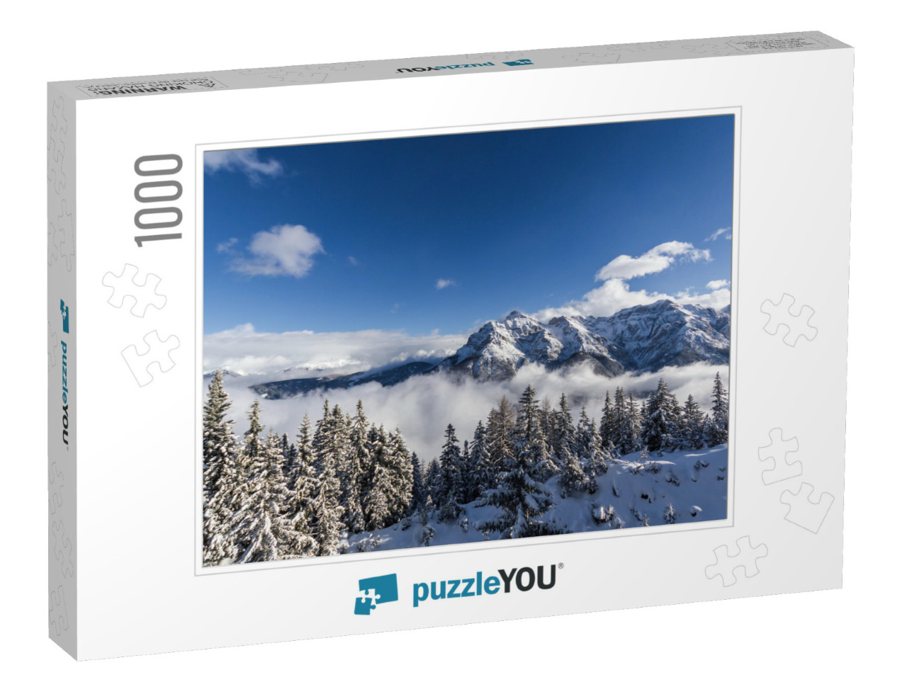 Winter Landscape in the Tyrol Alps in the Stubaier Gletsc... Jigsaw Puzzle with 1000 pieces