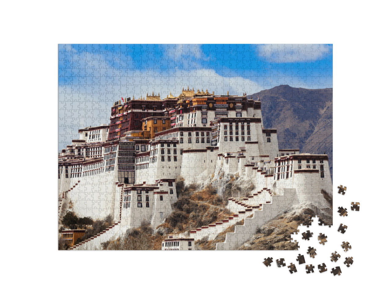 Potala Palace in Tibet... Jigsaw Puzzle with 1000 pieces