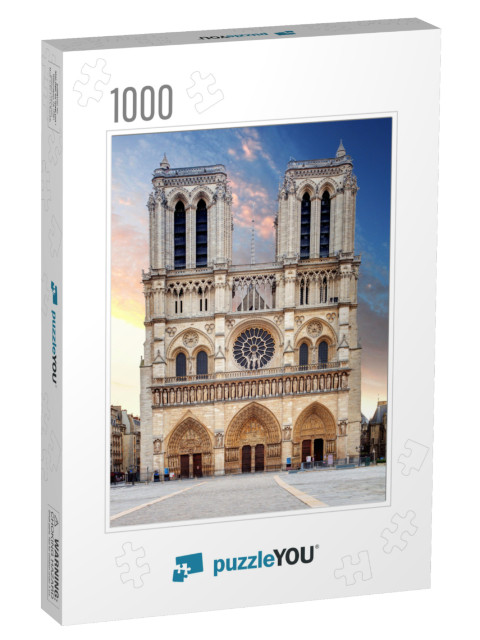 Notre Dame Cathedral - Paris... Jigsaw Puzzle with 1000 pieces