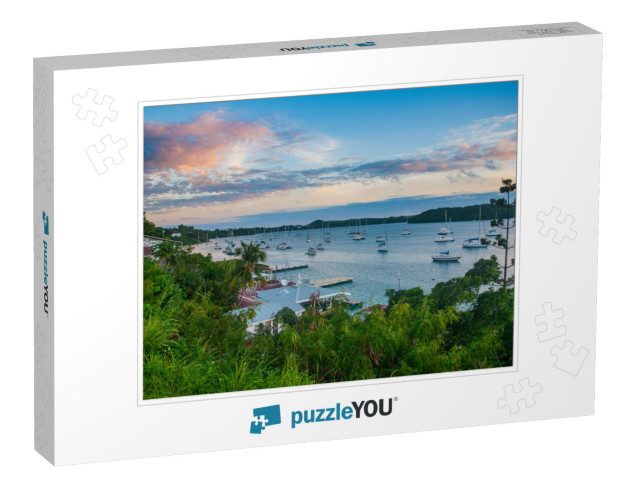 The Bay of Neiafu After Sunset, Vavau Islands, Tonga, Sou... Jigsaw Puzzle