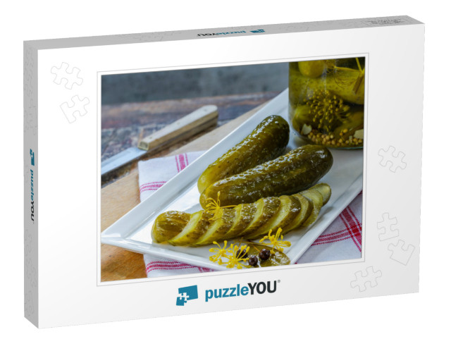 Cucumbers Pickled in Vinegar with Dill & Garlic... Jigsaw Puzzle