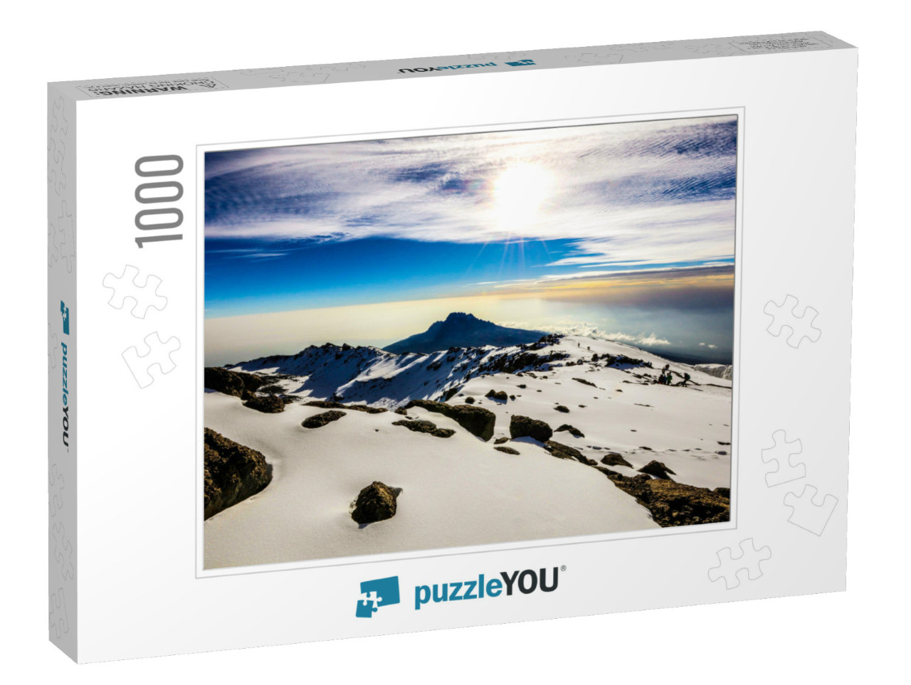 Snow, Ice & Glaciers on Top of Mount Kilimanjaro At Sunri... Jigsaw Puzzle with 1000 pieces