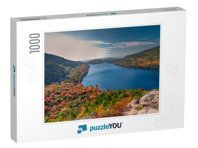 Autumn in Acadia National Park, Maine, Usa... Jigsaw Puzzle with 1000 pieces