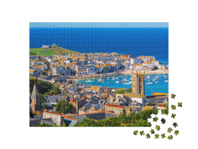 Picturesque St Ives, a Popular Seaside Town & Port in Cor... Jigsaw Puzzle with 1000 pieces