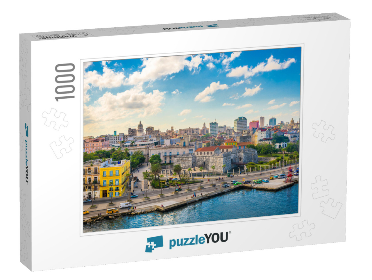 Havana, Cuba Downtown Skyline on the Malecon... Jigsaw Puzzle with 1000 pieces