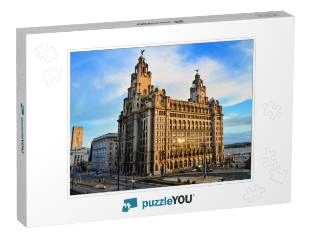 The Royal Liver Building on the Pierhead At Liverpool... Jigsaw Puzzle