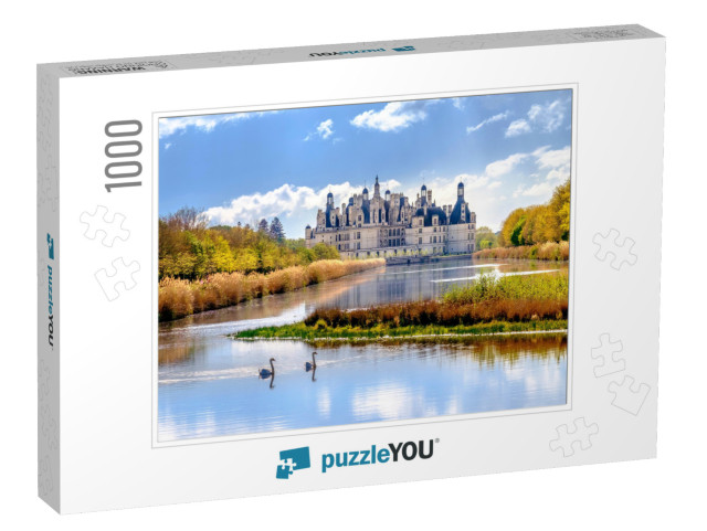 Chambord Castle, Royal Medieval French Castle At Loire Va... Jigsaw Puzzle with 1000 pieces