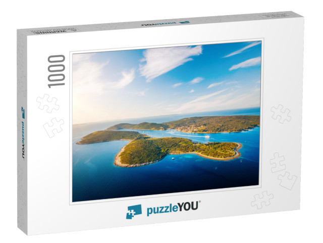 Incredible View of Ilovik Island from Losinj Island. Loca... Jigsaw Puzzle with 1000 pieces