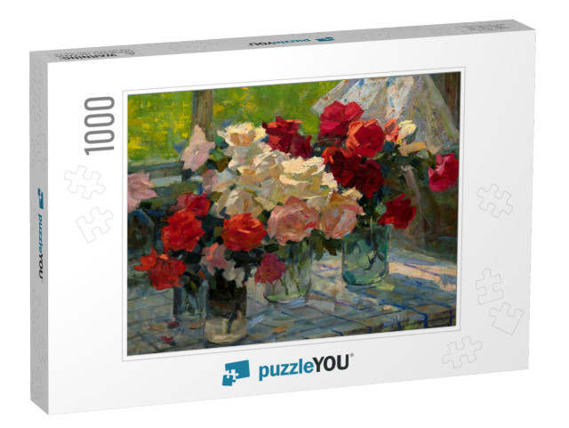 Oil Painting, Still Life... Jigsaw Puzzle with 1000 pieces