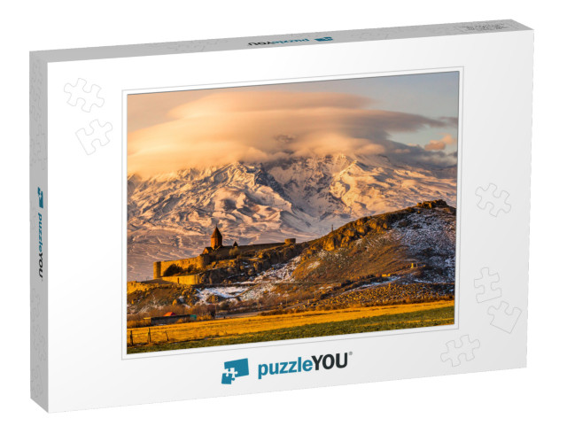 Panoramic View of Mount Ararat in Armenia. Sunrise Over A... Jigsaw Puzzle