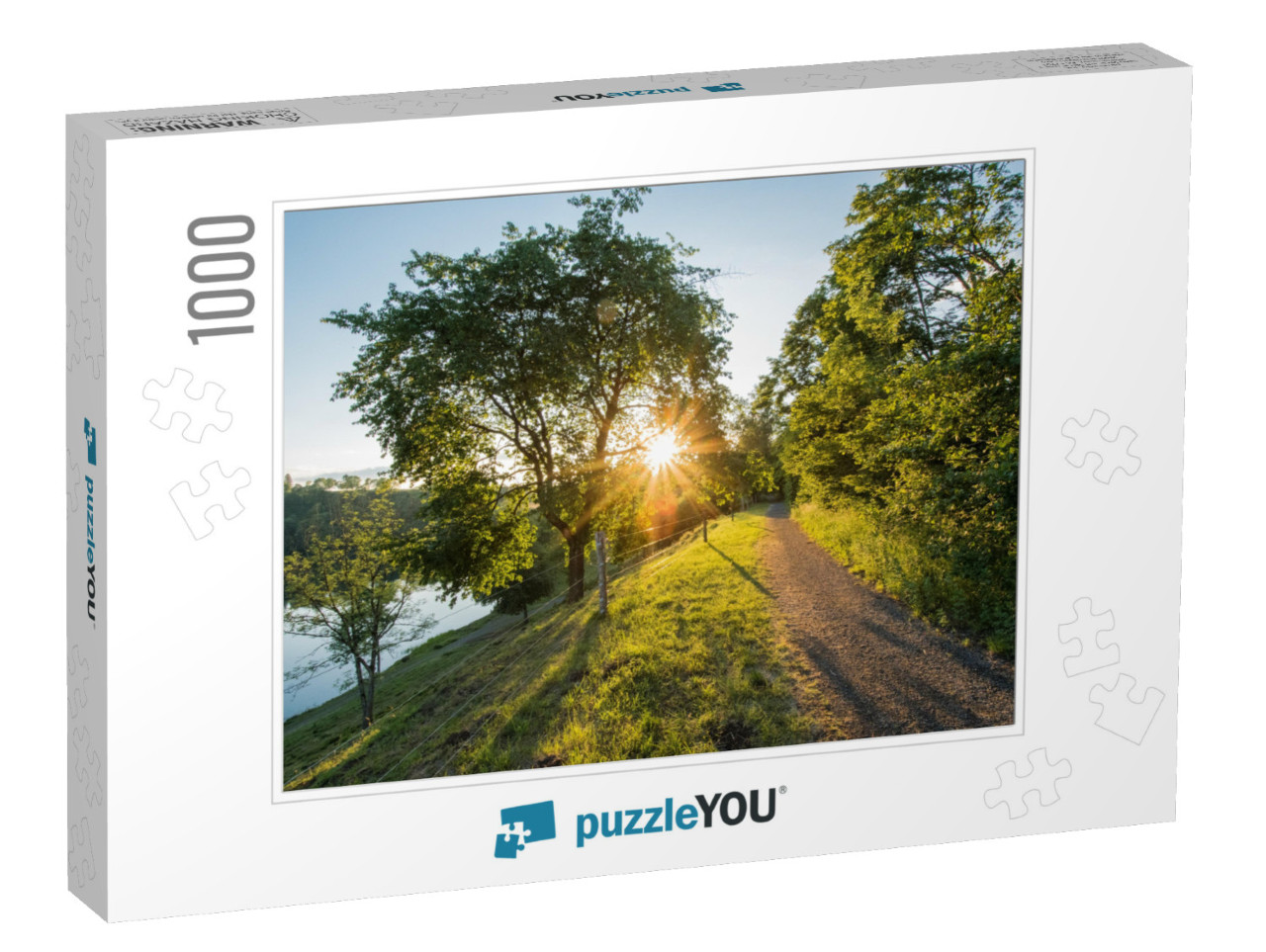 Evening Mood At the Weinfelder Maar Totenmaar in the Eife... Jigsaw Puzzle with 1000 pieces