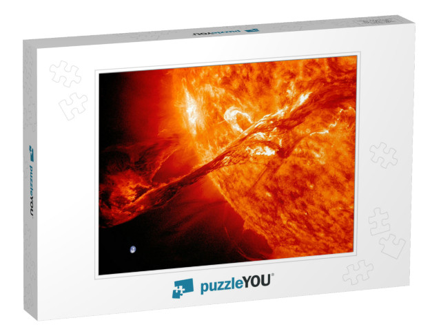 Solar System - Earth & the Sun. Galaxy in the Universe Up... Jigsaw Puzzle