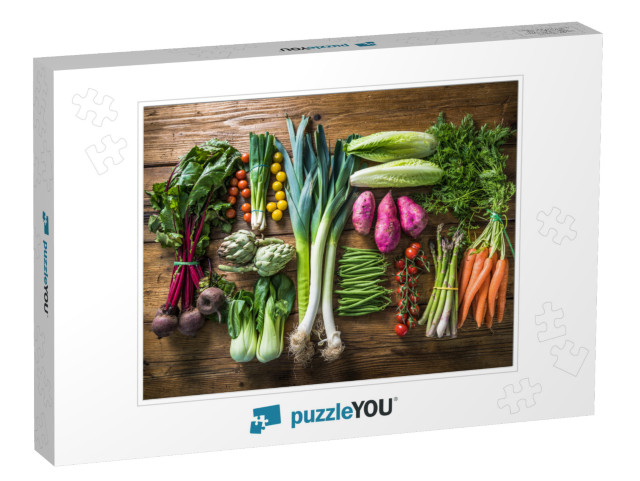 Local Market Fresh Vegetable, Garden Produce, Clean Eatin... Jigsaw Puzzle