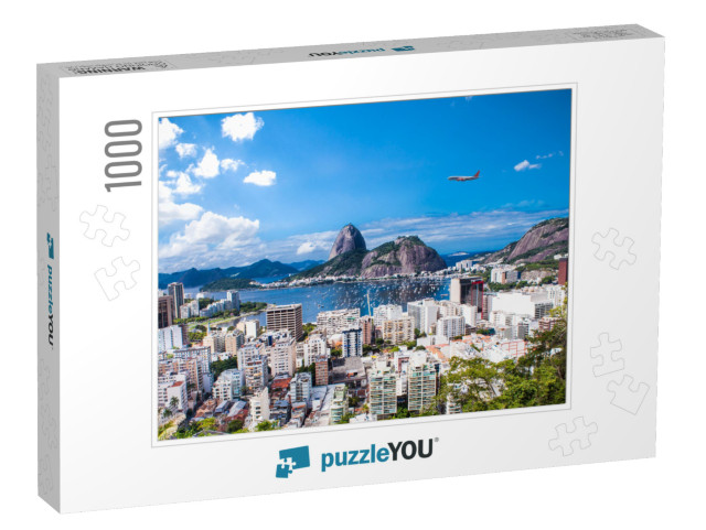 Panoramic View of Rio De Janeiro & Sugar Loaf, Brazil... Jigsaw Puzzle with 1000 pieces