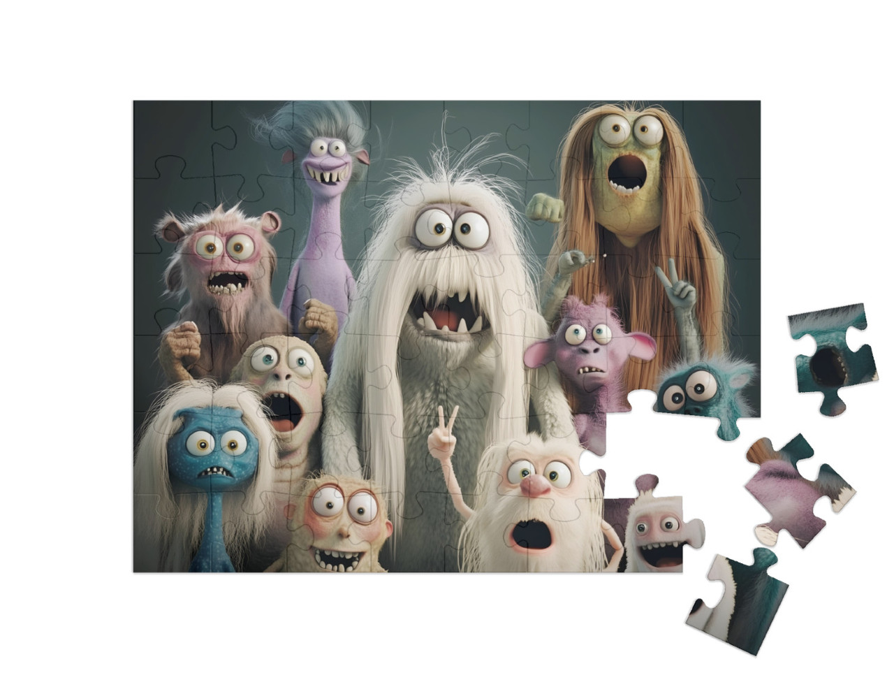 Monster-Clan Jigsaw Puzzle with 48 pieces