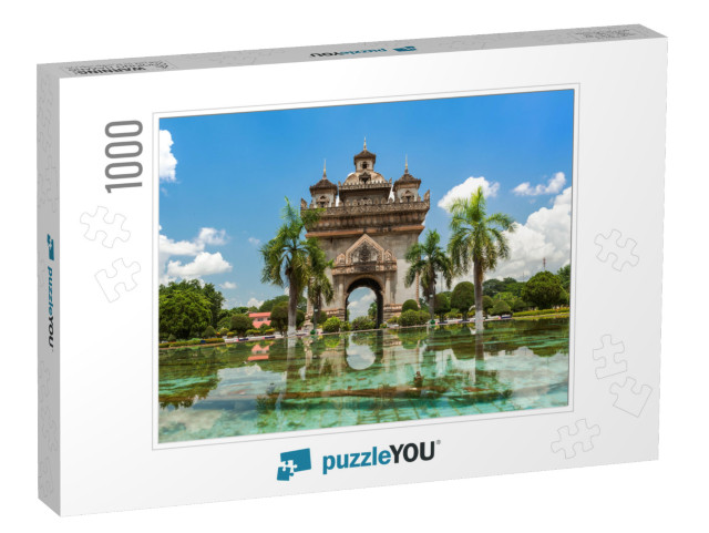 Patuxai Monument in Vientiane... Jigsaw Puzzle with 1000 pieces