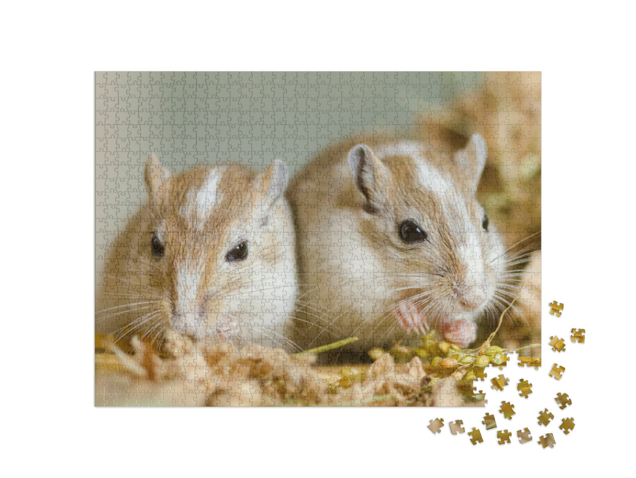 Mongolian Gerbils Meriones as Pets... Jigsaw Puzzle with 1000 pieces